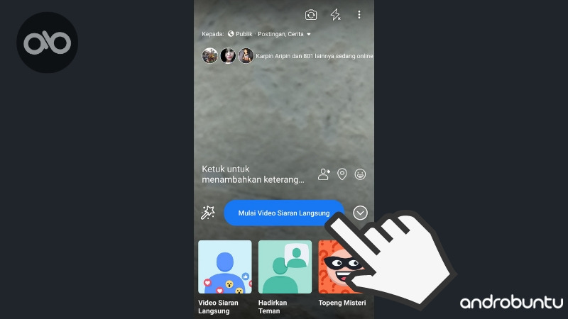 Cara Siaran Langsung Live Streaming di Facebook by Androbuntu.com 3