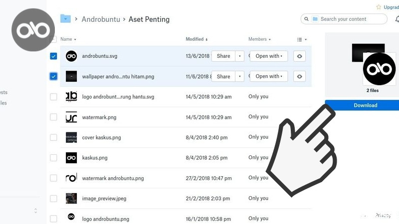 Cara Download File di DropBox di Android dan PC by Androbuntu.com 5