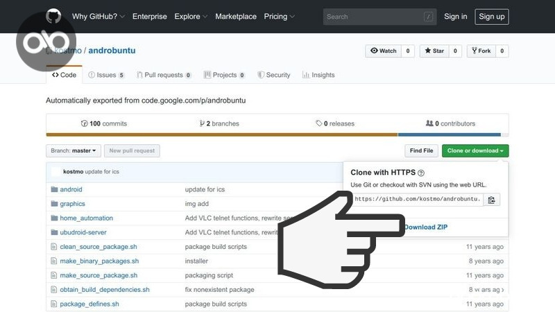 Cara Download File di GitHub dan GitLab by Androbuntu.com 1
