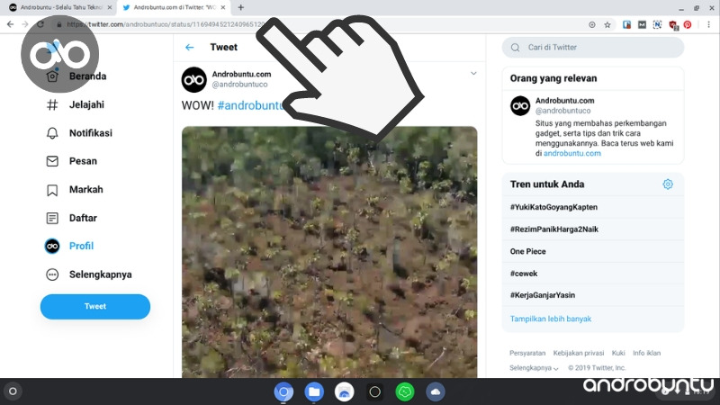 Cara Download Video Twitter by Androbuntu.com 1