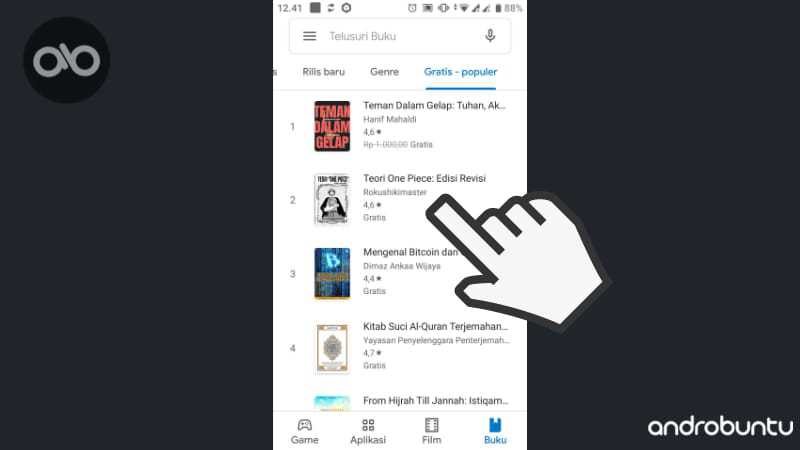 Cara Download dan Baca Buku di Google Play Book by Androbuntu.com 2