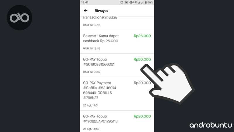 Cara Transfer Saldo OVO ke Gopay by Androbuntu.com 6