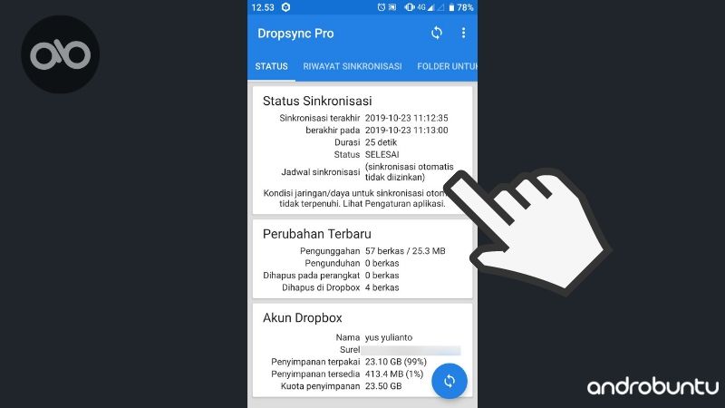 Cara Menggunakan Dropbox di Android Seperti di PC by Androbuntu 1