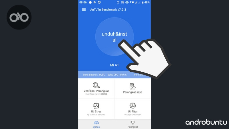 cara menggunakan antutu by androbuntu.com 2