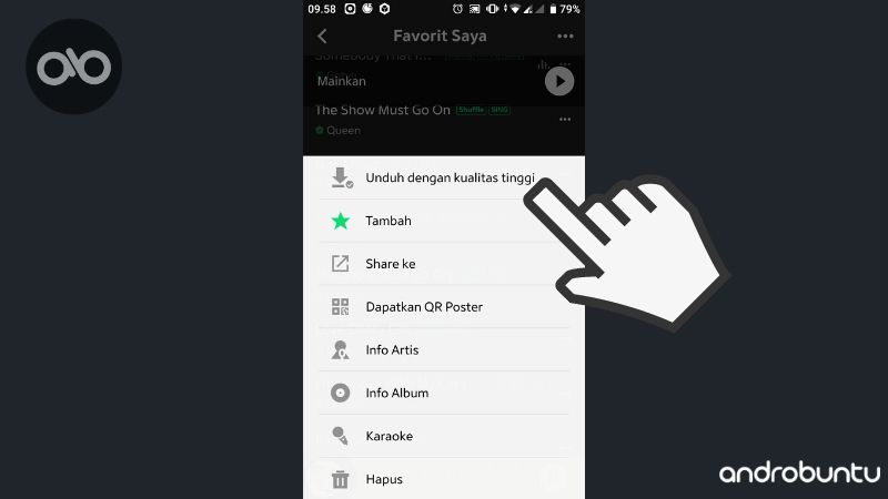 Cara Download Lagu di Joox untuk Didengarkan Offline by Androbuntu.com 2