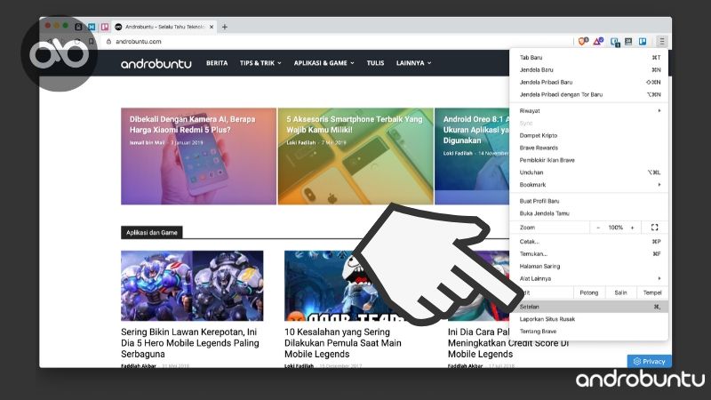 Cara Menghilangkan Tab yang Muncul Sendiri di Google Chrome by Androbuntu 1