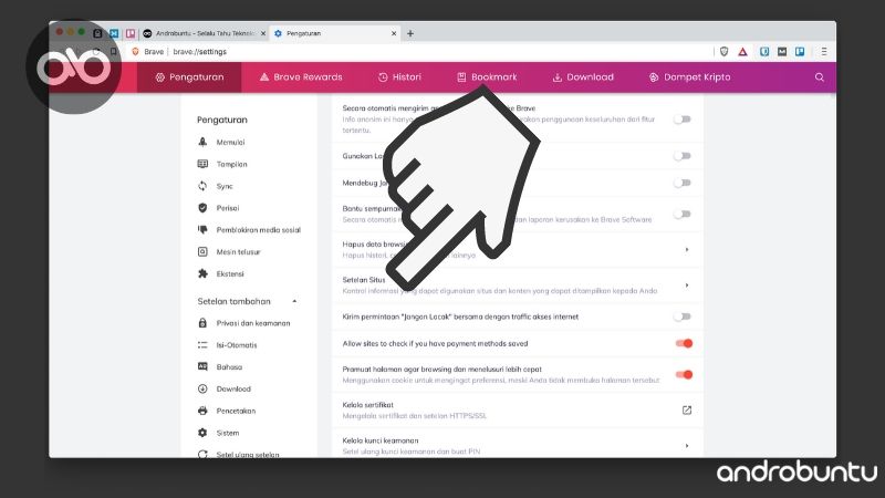 Cara Menghilangkan Tab yang Muncul Sendiri di Google Chrome by Androbuntu 3