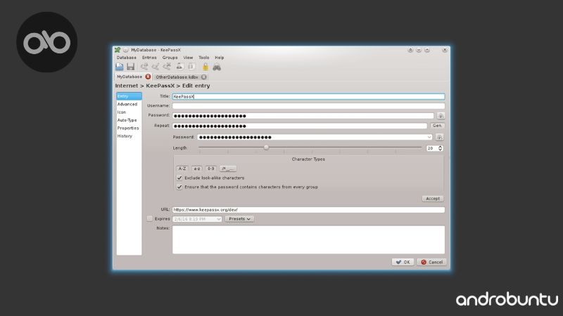 Manager Password Terbaik di Linux by Androbuntu 2