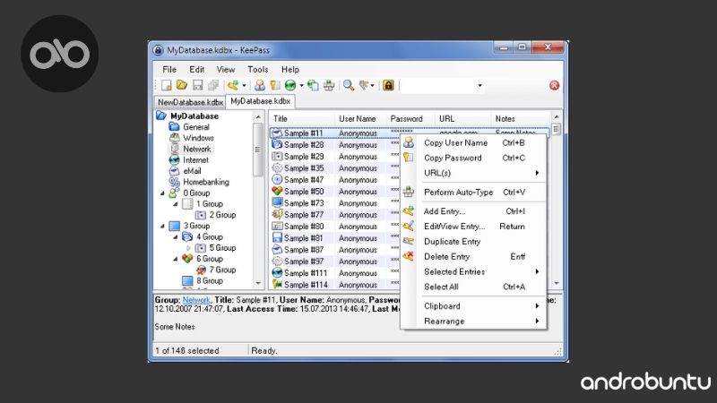 Manager Password Terbaik di Linux by Androbuntu 3