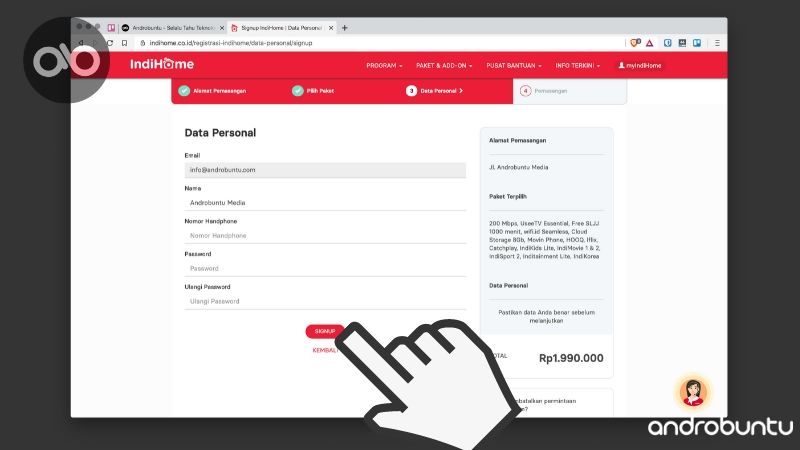 Cara Daftar IndiHome by Androbuntu 5