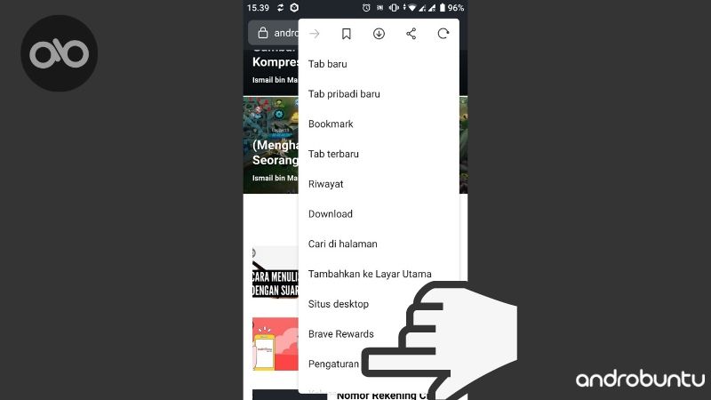 Cara Menggunakan Tema Gelap di Brave Browser by Androbuntu 1
