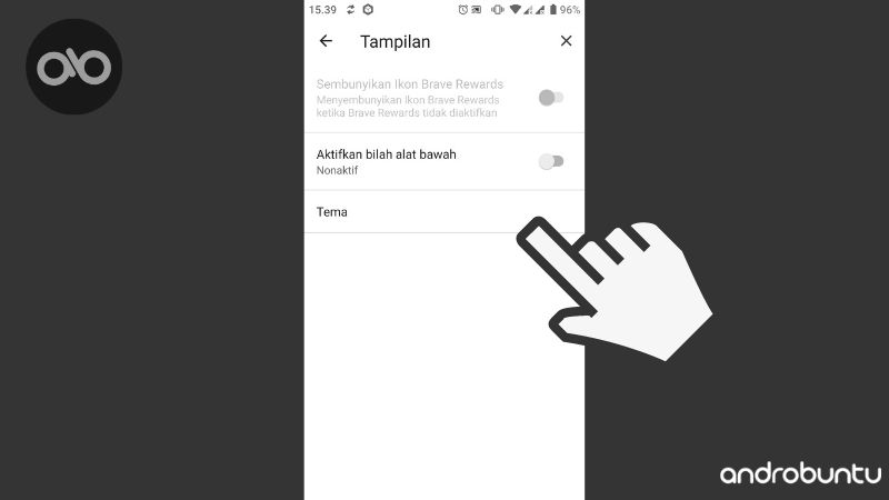 Cara Menggunakan Tema Gelap di Brave Browser by Androbuntu 3