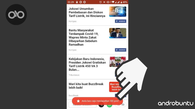 Cara Mendapatkan Dolar PayPal di BuzzBreak by Androbuntu 5