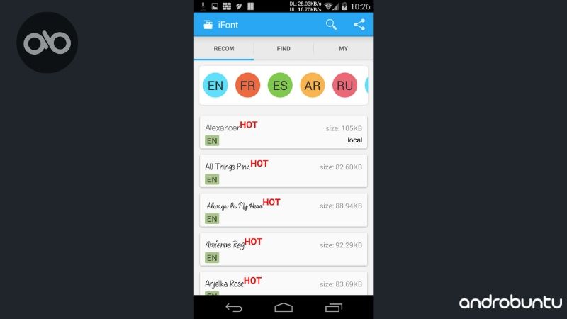 Aplikasi Font Android by Androbuntu 2