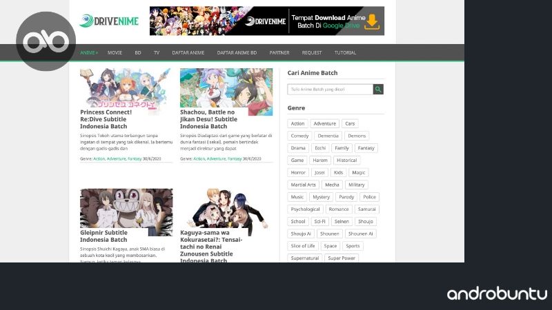 Situs Download Anime Terbaik by Androbuntu 5