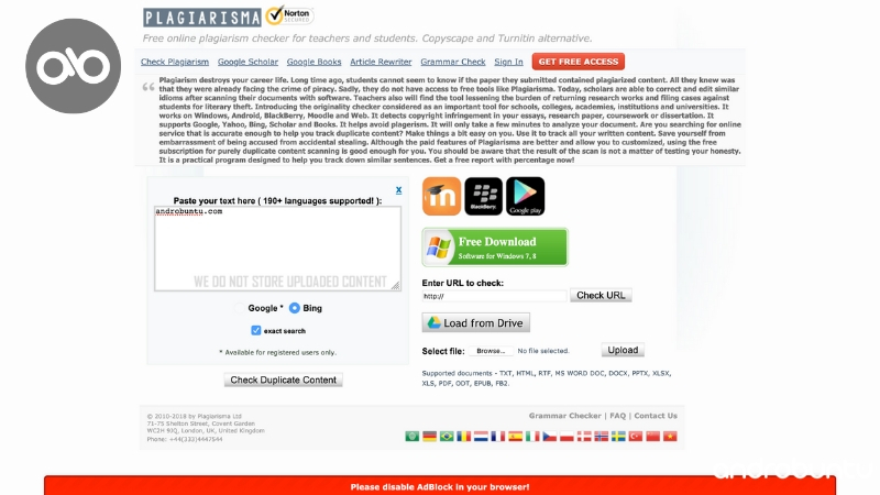 Situs Cek Plagiarisme Terbaik by Androbuntu 5