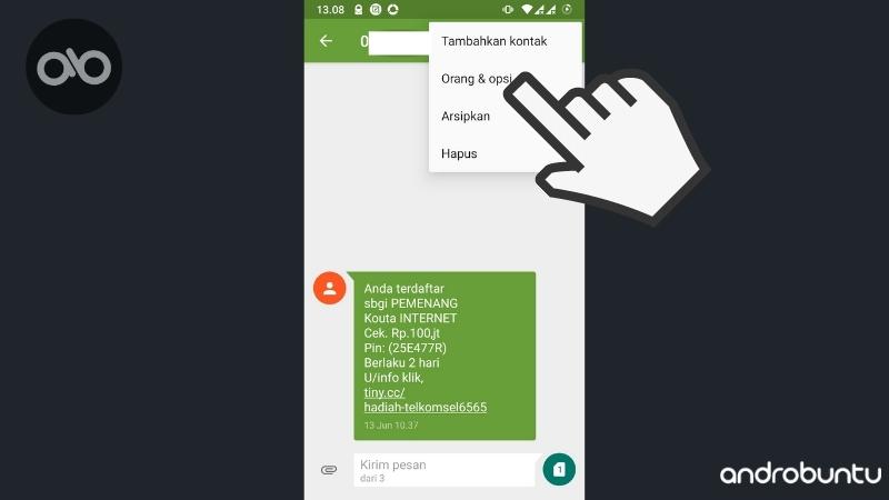 Cara Blokir SMS di Android by Androbuntu 2