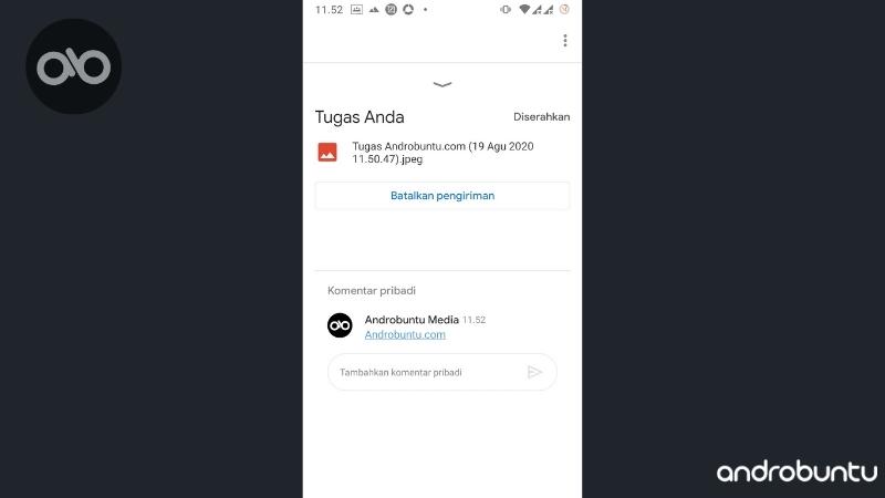 Cara Mengumpulkan Tugas di Google Classroom by Androbuntu 8