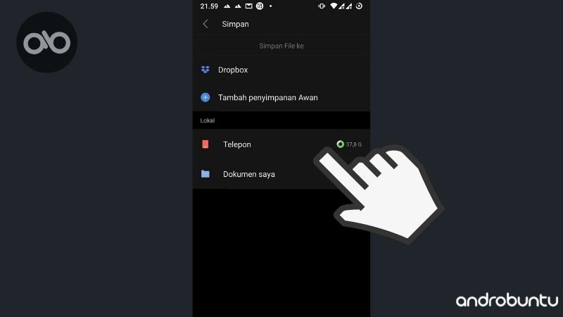 Cara Menyimpan File di WPS Office by Androbuntu 2