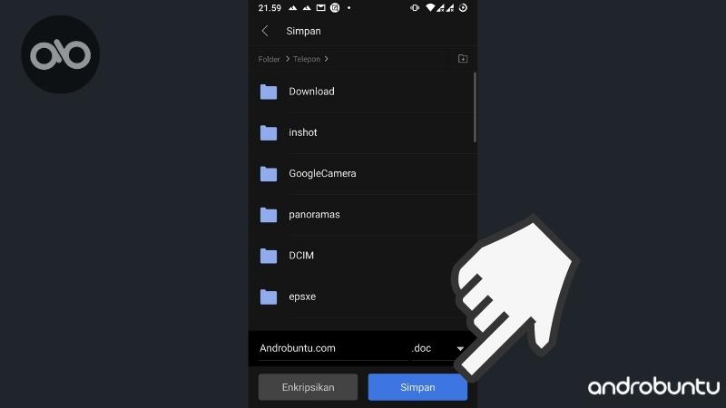 Cara Menyimpan File di WPS Office by Androbuntu 3