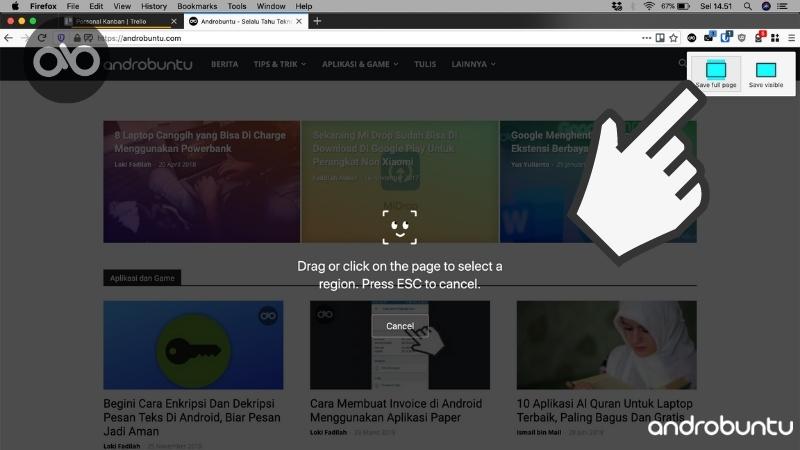 Cara Screenshot di Firefox by Androbuntu 3