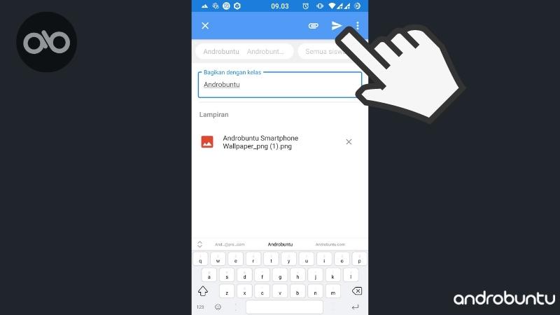 Cara Upload Foto Video PDF File di Google Classroom by Androbuntu 11