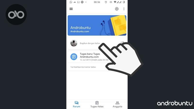 Cara Upload Foto Video PDF File di Google Classroom by Androbuntu 2