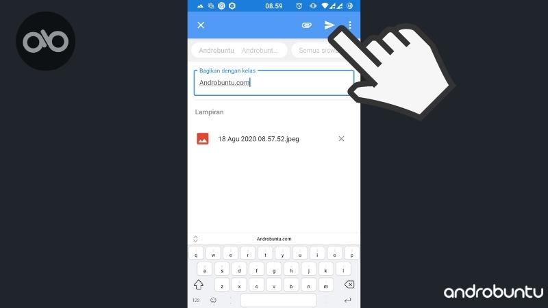 Cara Upload Foto Video PDF File di Google Classroom by Androbuntu 6