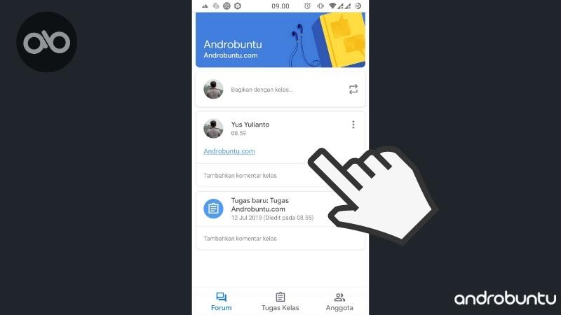 Cara Upload Foto Video PDF File di Google Classroom by Androbuntu 7