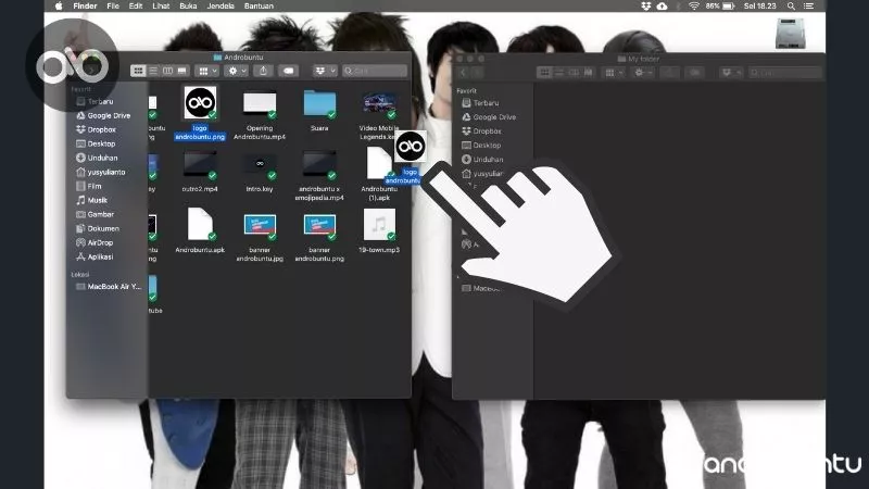 Cara Copy Paste File dan Teks di PC dan Android by Androbuntu 12