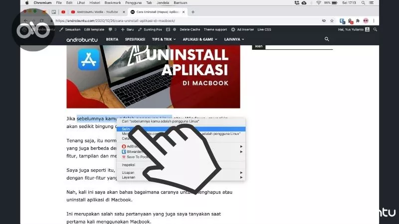 Cara Copy Paste File dan Teks di PC dan Android by Androbuntu 2