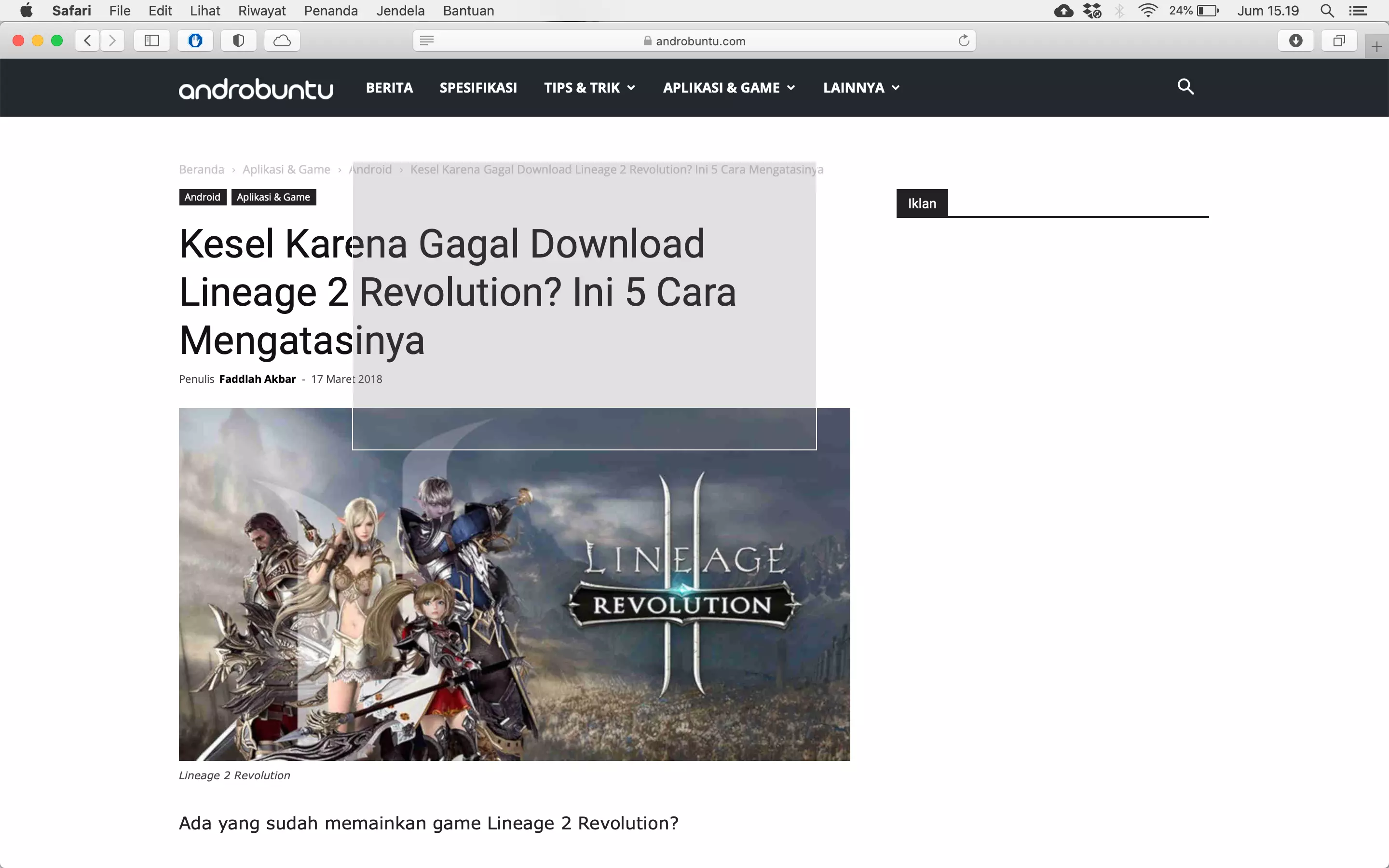 Cara Mengambil Screenshot di Macbook by Androbuntu 3