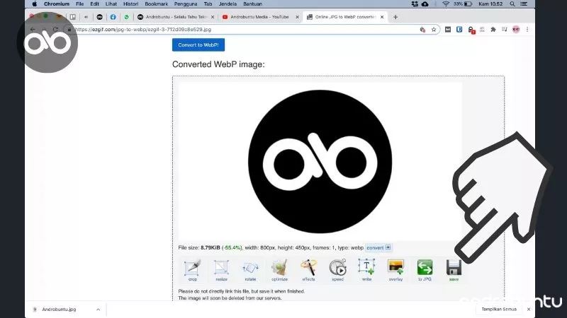 Cara Mengubah Gambar JPG dan PNG Menjadi WebP by Androbuntu 5