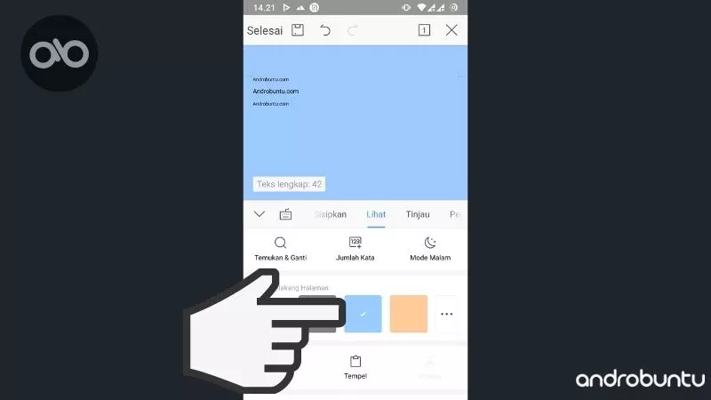 Cara Mengubah Warna Halaman di WPS Office by Androbuntu 2