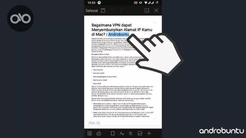Cara Mengubah Warna Teks di WPS Office by Androbuntu 1