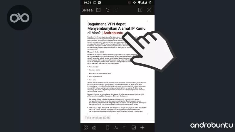 Cara Mengubah Warna Teks di WPS Office by Androbuntu 4