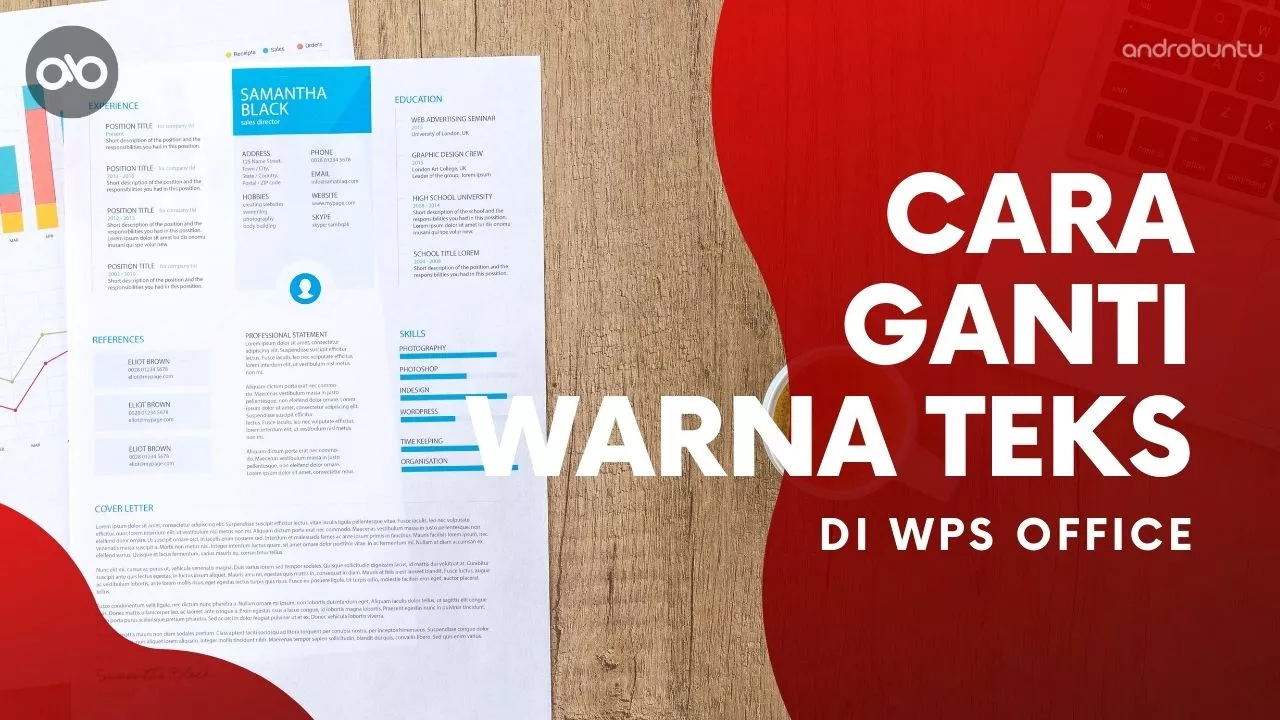 Cara Mengubah Warna Teks di WPS Office by Androbuntu