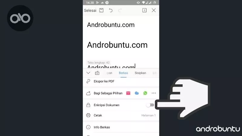 Cara Mengunci Dokumen dengan Password di WPS Office by Androbuntu 2