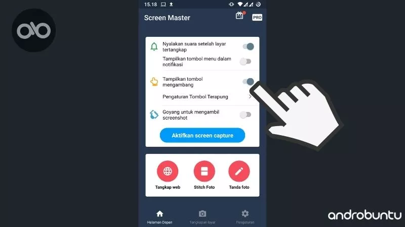 Cara Screenshot Tanpa Tombol Power di Android by Androbuntu 2
