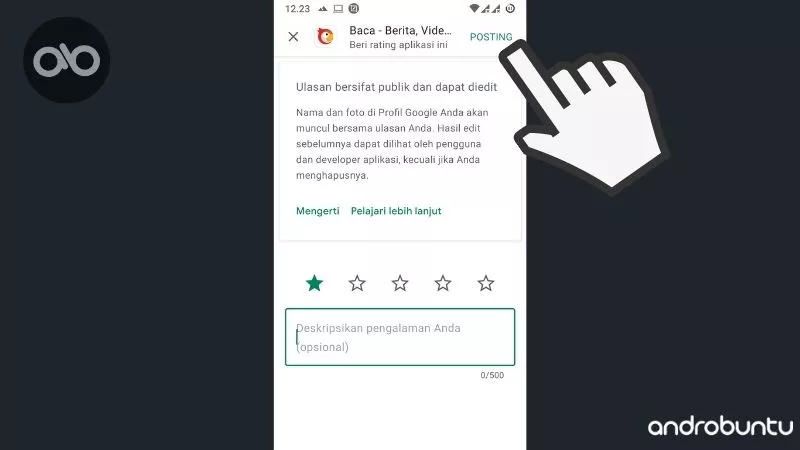 Cara Beri Rating Aplikasi dan Game di Google Play Store by Androbuntu 4