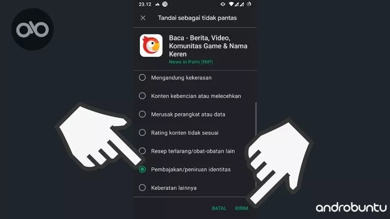 Cara Melaporkan Aplikasi dan Game di Google Play Store by Androbuntu 5