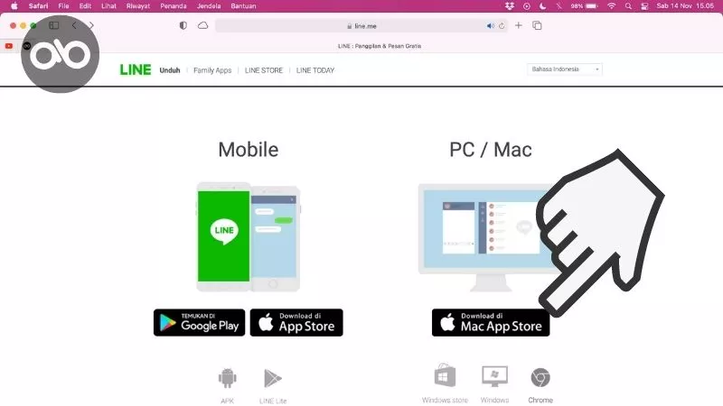 Cara Menggunakan Line di PC Komputer Laptop by Androbuntu 1