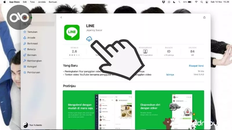 Cara Menggunakan Line di PC Komputer Laptop by Androbuntu 2