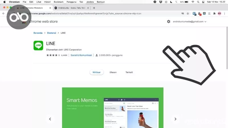 Cara Menggunakan Line di PC Komputer Laptop by Androbuntu 5