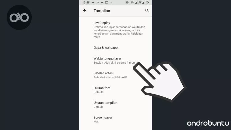 Cara Mencegah Layar Android Mati by Androbuntu 2