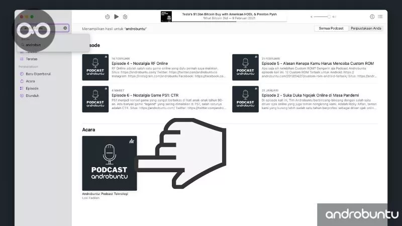 Cara Mendengarkan Podcast di Mac by Androbuntu 3