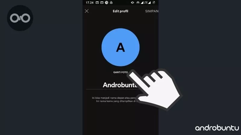 Cara Mengganti Foto Profil di Spotify by Androbuntu 4