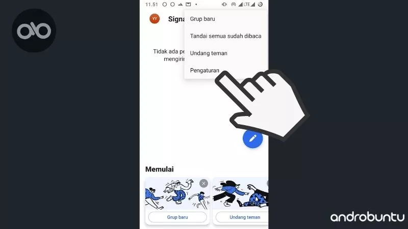 Cara Mengganti Tema Signal di Android dan iOS by Androbuntu 2