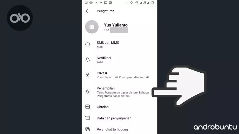 Cara Mengganti Tema Signal di Android dan iOS by Androbuntu 3