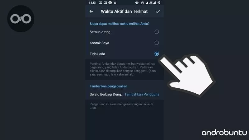 Cara Menyembunyikan Last Seen by Androbuntu 5
